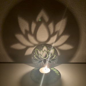 Lótuszvirág árnyéklámpa - otthon & életmód - gyertya, illat, aroma - mécses és mécsestartó - Meska.hu