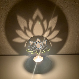 Lótuszvirág árnyéklámpa - otthon & életmód - gyertya, illat, aroma - mécses és mécsestartó - Meska.hu