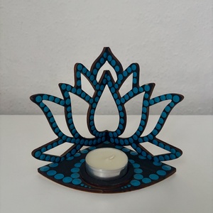 Lótuszvirág árnyéklámpa, Otthon & Életmód, Gyertya, illat, aroma, Mécses és mécsestartó, Festett tárgyak, Festészet, MESKA