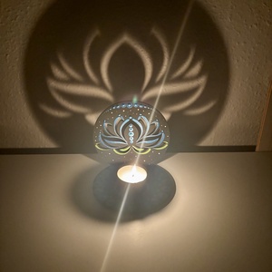Lótuszvirág árnyéklámpa - otthon & életmód - gyertya, illat, aroma - mécses és mécsestartó - Meska.hu