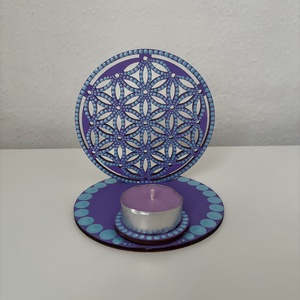 Életvirág árnyéklámpa, Otthon & Életmód, Gyertya, illat, aroma, Mécses és mécsestartó, Festett tárgyak, Festészet, MESKA