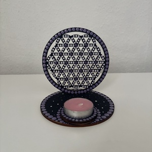 Életvirág árnyéklámpa, Otthon & Életmód, Gyertya, illat, aroma, Mécses és mécsestartó, Festészet, Festett tárgyak, MESKA