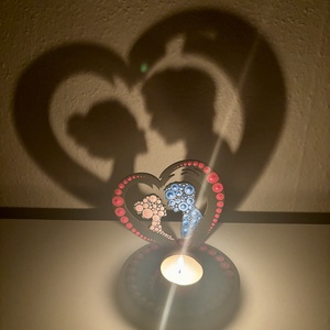 Szerelmes pár árnyéklámpa - otthon & életmód - gyertya, illat, aroma - mécses és mécsestartó - Meska.hu