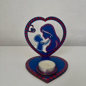 Anya-fia árnyéklámpa, Otthon & Életmód, Gyertya, illat, aroma, Mécses és mécsestartó, Festett tárgyak, Festészet, MESKA