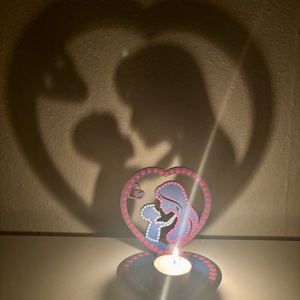 Anya-fia árnyéklámpa - otthon & életmód - gyertya, illat, aroma - mécses és mécsestartó - Meska.hu