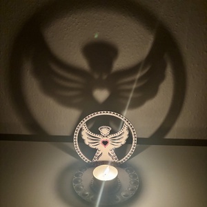 Angyal árnyéklámpa - otthon & életmód - gyertya, illat, aroma - mécses és mécsestartó - Meska.hu