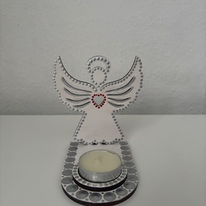 Angyalka árnyéklámpa, Otthon & Életmód, Gyertya, illat, aroma, Mécses és mécsestartó, Festészet, Festett tárgyak, MESKA