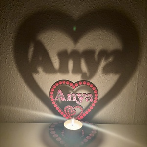 Anya feliratos árnyéklámpa, Otthon & Életmód, Gyertya, illat, aroma, Mécses és mécsestartó, Festett tárgyak, Festészet, MESKA