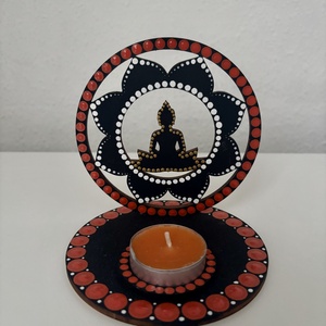 Buddha árnyéklámpa - otthon & életmód - gyertya, illat, aroma - mécses és mécsestartó - Meska.hu