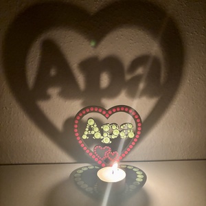 Apa feliratú árnyéklámpa, Otthon & Életmód, Gyertya, illat, aroma, Mécses és mécsestartó, Festett tárgyak, Festészet, MESKA