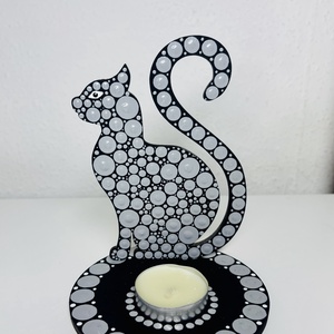 Cicás árnyéklámpa, Otthon & Életmód, Gyertya, illat, aroma, Mécses és mécsestartó, Festészet, Festett tárgyak, MESKA