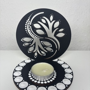 Jing-jang árnyéklámpa - otthon & életmód - gyertya, illat, aroma - mécses és mécsestartó - Meska.hu