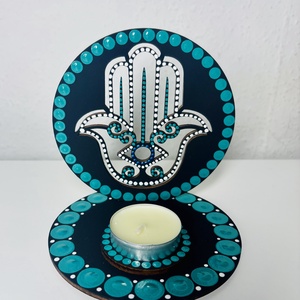 Hamsa kéz árnyéklámpa - otthon & életmód - gyertya, illat, aroma - mécses és mécsestartó - Meska.hu