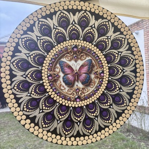 Csodálatos pillangó, Otthon & Életmód, Dekoráció, Spiritualitás, Mandala, Festészet, MESKA