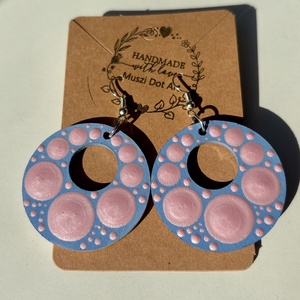 Pasztell fülbevaló, Ékszer, Fülbevaló, Fülékszer, Festészet, MESKA