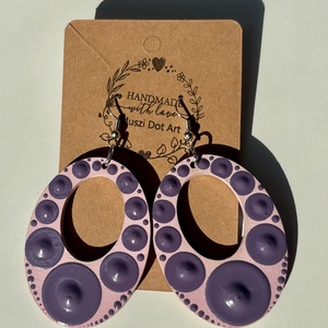 Fülbevaló+nyaklánc szett, Ékszer, Ékszerszett, Festészet, MESKA