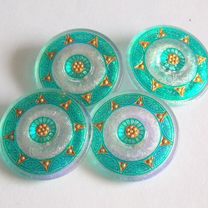 Menta  35mm  - kellékek & szerszámok - gyöngyfűzés kellékek - cabochon - Meska.hu