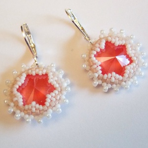  Swarovski fülbevaló - ékszer - fülbevaló - lógó fülbevaló - Meska.hu