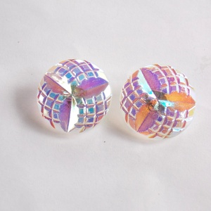 Szivárvány virágok 18mm - kellékek & szerszámok - gyöngyfűzés kellékek - cabochon - Meska.hu