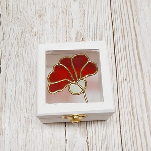 Mini vintage ajándék  gyűrűtartó doboz Szegfű - esküvő - kiegészítők - gyűrűtartó & gyűrűpárna - Meska.hu