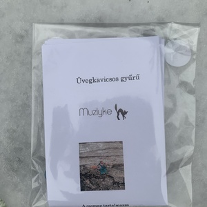 Üveglencsés gyűrű készítő egységcsomag - diy (csináld magad) - egységcsomag - Meska.hu