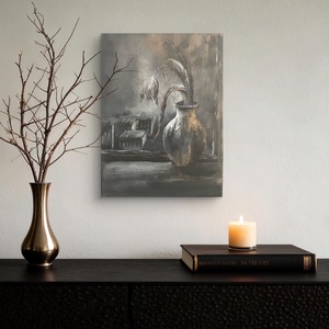 Elhervadt csend - akril festmény - művészet - festmény - akril - Meska.hu