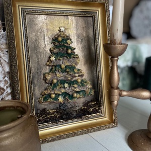 Karácsonyi elegancia - karácsony - karácsonyi lakásdekoráció - karácsonyi lakásdíszek - Meska.hu