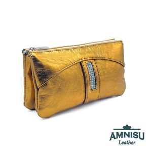 Óarany egyenes kristály köves női pénztárca G2003 - Meska.hu