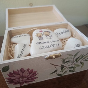 Nászajándék fa dobozban - esküvő - emlék & ajándék - doboz - Meska.hu