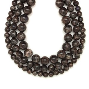 Labradorit fekete golyó 8-9mm  ékszerkészítő alapanyag (füzér), Kellékek & szerszámok, Ásvány alapanyag, Ásványfüzér, , MESKA