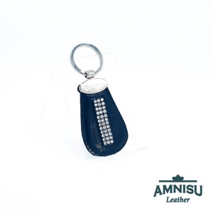 Metál sötétkék csepp alakú kristály köves kulcstartó H6008OK - táska & tok - kulcstartó & táskadísz - kulcstartó - Meska.hu