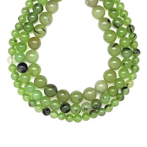 Jáde szinezett világoszöld golyó 6-7mm  ékszerkészítő alapanyag (füzér), Kellékek & szerszámok, Ásvány alapanyag, Ásványfüzér, , MESKA