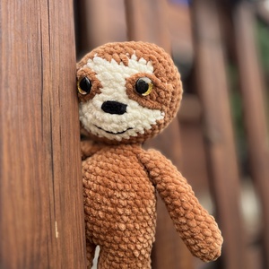 Amigurumi crochet pattern - Lewis, the sloth - diy (csináld magad) - szabásminta, útmutató - horgolási minta - Meska.hu