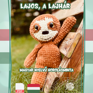 Amigurumi horgolásminta - Lajos, a lajhár - Meska.hu
