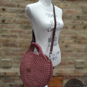 Horgolt női körtáska SUNSET (rozsda) színben - Crossbody - táska & tok - kézitáska & válltáska - vállon átvethető táska - Meska.hu