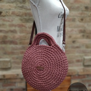 Horgolt női körtáska SUNSET (rozsda) színben - Crossbody - táska & tok - kézitáska & válltáska - vállon átvethető táska - Meska.hu