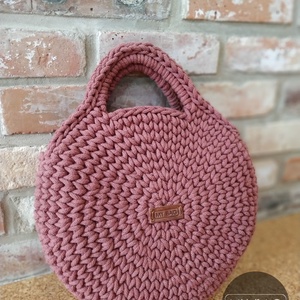 Horgolt női körtáska SUNSET (rozsda) színben - Crossbody - táska & tok - kézitáska & válltáska - vállon átvethető táska - Meska.hu