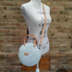 Horgolt női körtáska - MINI - Crossbody - PASTEL ZÖLD - táska & tok - kézitáska & válltáska - vállon átvethető táska - Meska.hu
