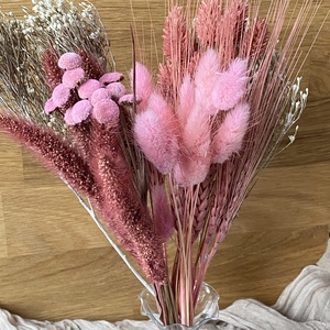 Szárazvirág csokor közepesméretben rózsaszín árnyalatokban, Otthon & Lakás, Dekoráció, Virágdísz és tartó, Csokor & Virágdísz, Virágkötés, MESKA