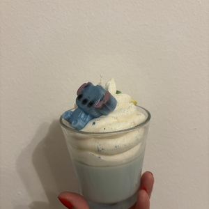 Stitch gyertya, Esküvő, Dekoráció, Gyertya & Gyertyatartó, Gyertya-, mécseskészítés, MESKA