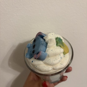 Stitch gyertya - esküvő - dekoráció - gyertya & gyertyatartó - Meska.hu