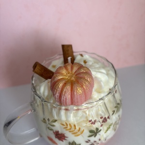 Őszi habos csoda - esküvő - dekoráció - gyertya & gyertyatartó - Meska.hu