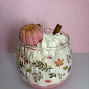 Őszi habos csoda - esküvő - dekoráció - gyertya & gyertyatartó - Meska.hu