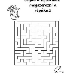 Húsvéti foglalkoztató füzet gyerekeknek - nyomatatható - játék & sport - készségfejlesztő és logikai játék - oktató játékok - Meska.hu