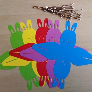 Nyuszi ajándékdoboz - diy (csináld magad) - egységcsomag - Meska.hu