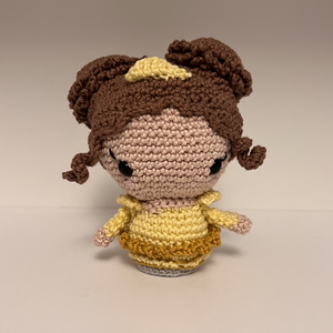 Barna hajú horgolt hercegnő, Játék & Sport, Plüssállat & Játékfigura, Ember, Horgolás, MESKA