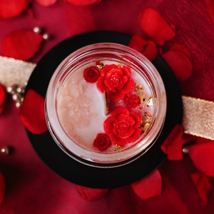 Az én rózsám szójaviasz illatgyertya - otthon & életmód - gyertya, illat, aroma - gyertya - Meska.hu