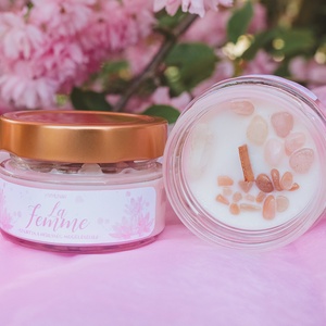 La Femme szójaviasz illatgyertya, Otthon & Életmód, Gyertya, illat, aroma, Gyertya, Gyertya-, mécseskészítés, MESKA