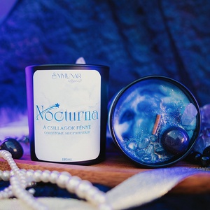 Nocturna szójaviasz illatgyertya, Otthon & Életmód, Gyertya, illat, aroma, Gyertya, Gyertya-, mécseskészítés, MESKA