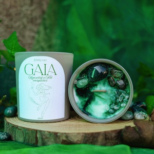 Gaia szójaviasz illatgyertya, Otthon & Életmód, Gyertya, illat, aroma, Gyertya, Gyertya-, mécseskészítés, MESKA